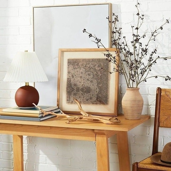 Oval Table Lamp with Pleated Shade‎ - Threshold Studio McGee Target - New in Box - Picture 2 of 9